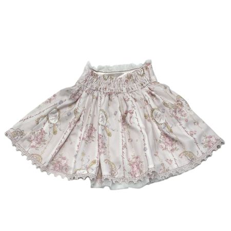  LIZ LISA リズリサ ジュエリー柄 セットアップ 上下セット size 0 351-6334-0 ライトピンク×ホワイト