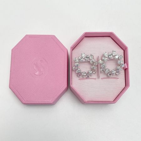  SWAROVSKI スワロフスキー Matrix フープピアス 5601509 ホワイト 箱有