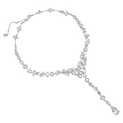 ☆☆ SWAROVSKI スワロフスキー Mesmera Y字型 ネックレス 5661520 ホワイト 箱有 Aランク