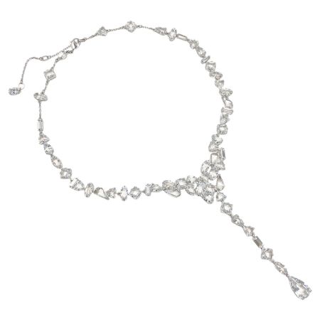  SWAROVSKI スワロフスキー Mesmera Y字型 ネックレス 5661520 ホワイト 箱有