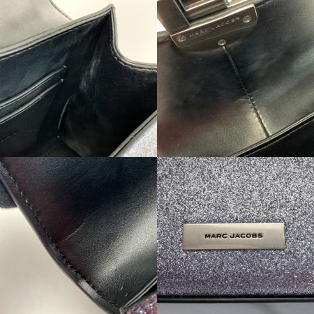  MARC JACOBS マークジェイコブス ザ ギャラクティック グリッター セントマーク トップ ハンドル ミニ シルバー 2WAY