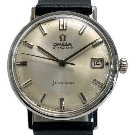  OMEGA オメガ シーマスター デイト 14775 シルバー 自動巻き メンズ 腕時計 Seamaster