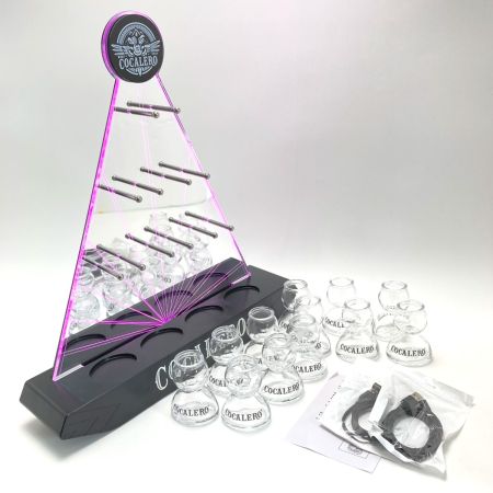  コカレロ コカレロボムタワー LEDディスプレイ グラス12個付き