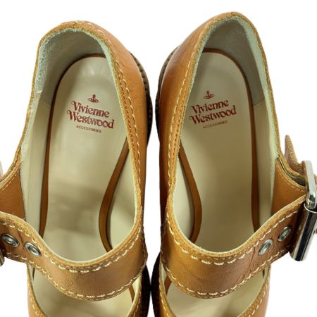  Vivienne Westwood ヴィヴィアン・ウエストウッド サンダル ダブルウェッジソール ブラウン 約25.5～26㎝ 箱 袋有