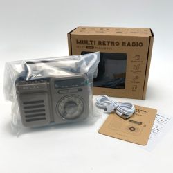 ☆☆ RELAX マルチレトロラジオ リラックス 1台7役 ポータブルラジオ 箱付き Sランク