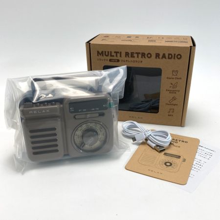  RELAX マルチレトロラジオ リラックス 1台7役 ポータブルラジオ 箱付き