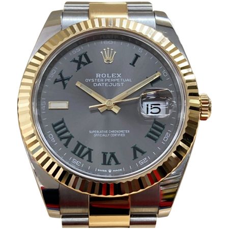  ROLEX ロレックス デイトジャスト41 SS×YG 126333 スレート 自動巻き メンズ 腕時計 箱・ギャランティ有