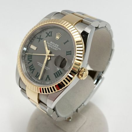  ROLEX ロレックス デイトジャスト41 SS×YG 126333 スレート 自動巻き メンズ 腕時計 箱・ギャランティ有