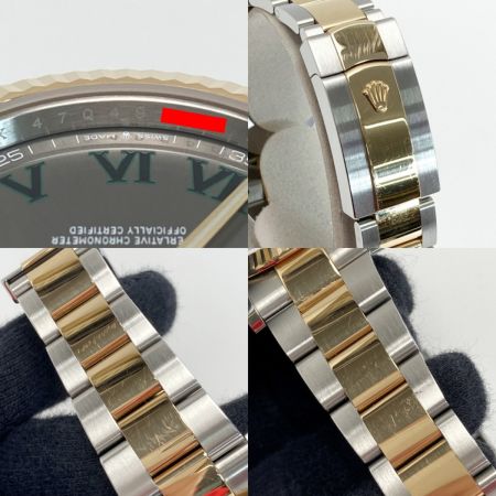  ROLEX ロレックス デイトジャスト41 SS×YG 126333 スレート 自動巻き メンズ 腕時計 箱・ギャランティ有