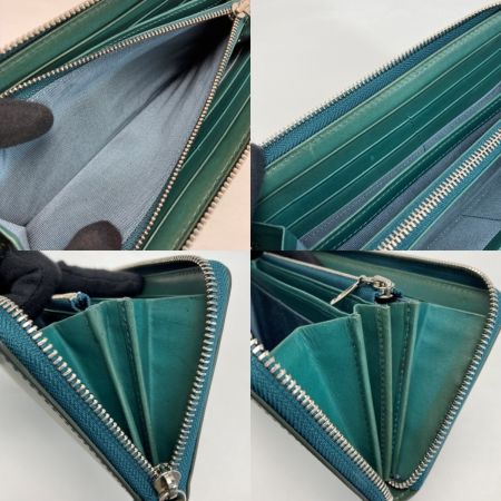  Somes Saddle ソメスサドル パスチャー ラウンド 長財布 グリーン レザー