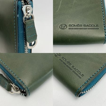  Somes Saddle ソメスサドル パスチャー ラウンド 長財布 グリーン レザー