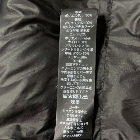  COACH コーチ ダウンジャケット F34152 ブラック サイズ S レディース