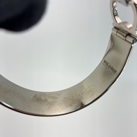 Salvatore Ferragamo サルヴァトーレフェラガモ ガンチーニ  シルバー バングル レディース 箱 布袋付
