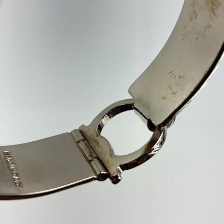 Salvatore Ferragamo サルヴァトーレフェラガモ ガンチーニ  シルバー バングル レディース 箱 布袋付
