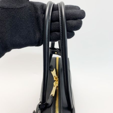  MIU MIU ハンドバッグ ミディアム ボー 5BB172 ブラック レザー レディース