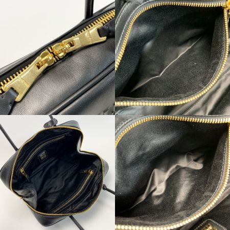  MIU MIU ハンドバッグ ミディアム ボー 5BB172 ブラック レザー レディース