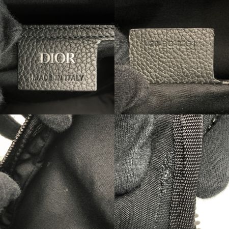  Christian Dior クリスチャンディオール オブリーク Rider スリングバッグ ネイビー ボディバッグ キャンバス×レザー