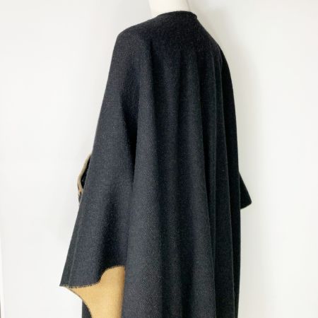  FENDI フェンディ ポンチョ ズッカ柄 FXX707 ブラック×ブラウン レディース