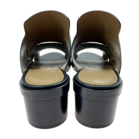  HERMES エルメス Hモチーフ オープントゥー サンダル ブラック レディース SIZE（25.5cm相当）