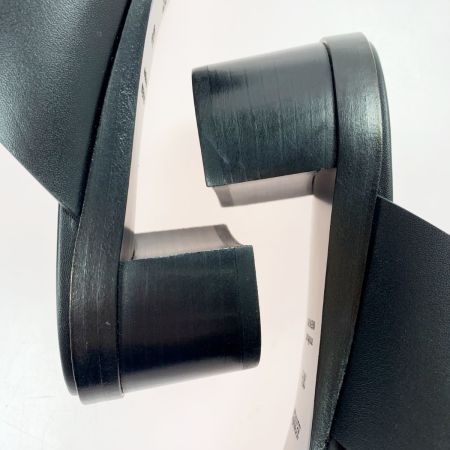  HERMES エルメス Hモチーフ オープントゥー サンダル ブラック レディース SIZE（25.5cm相当）