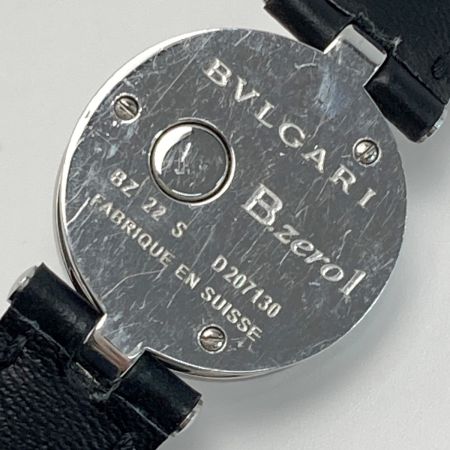  BVLGARI ブルガリ B-zero1 ダブルハート BZ22S ブラック×シルバー クォーツ レディース 腕時計