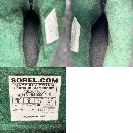  SOREL ソレル カリブー  スノーブーツ NM1000-016 ブラック SIZE 27cm メンズ