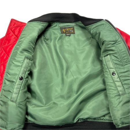 BUZZ RICKSON'S バズ リクソンズ フライトジャケット SIZE M BR11540/BR11541 レッド×グリーン メンズ