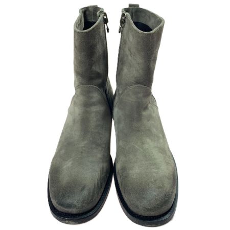  BUTTERO スウェード レザー サイド ジップ アップ B1117 グレー SIZE25.5㎝ ブーツ メンズ 箱 袋有