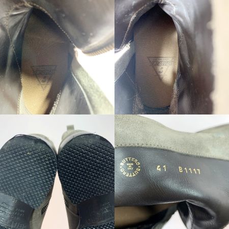  BUTTERO スウェード レザー サイド ジップ アップ B1117 グレー SIZE25.5㎝ ブーツ メンズ 箱 袋有