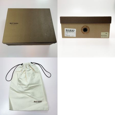  BUTTERO スウェード レザー サイド ジップ アップ B1117 グレー SIZE25.5㎝ ブーツ メンズ 箱 袋有