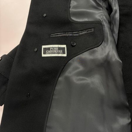 LIMITED EDITION カシミアコート カシミヤ100% 無地 SIZE 25-30-6302 ブラック レディース衣料