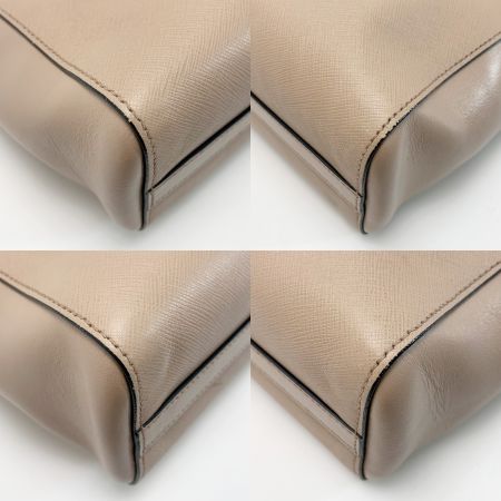 PRADA サフィアーノ 2WAYバッグ 1BA227 ベージュ トラップ付
