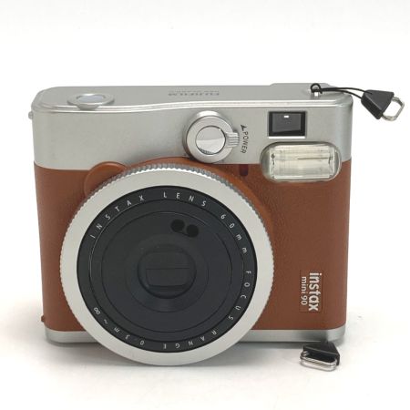  FUJIFILM フジフィルム インスタントカメラ instax mini 90 「チェキ」 ネオクラシック ブラウン