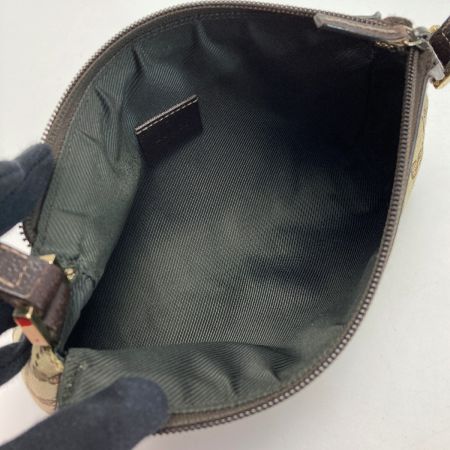  GUCCI グッチ GGキャンバス ワンショルダーバッグ 145750 ベージュ×ブラウン キャンバス×レザー ハンドバッグ