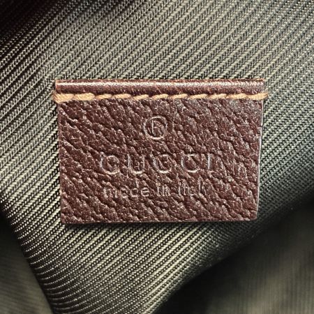  GUCCI グッチ GGキャンバス ワンショルダーバッグ 145750 ベージュ×ブラウン キャンバス×レザー ハンドバッグ