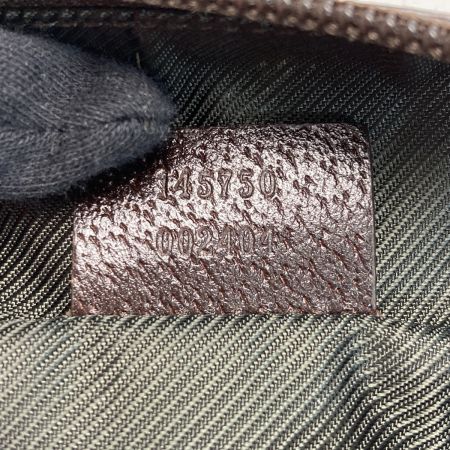  GUCCI グッチ GGキャンバス ワンショルダーバッグ 145750 ベージュ×ブラウン キャンバス×レザー ハンドバッグ