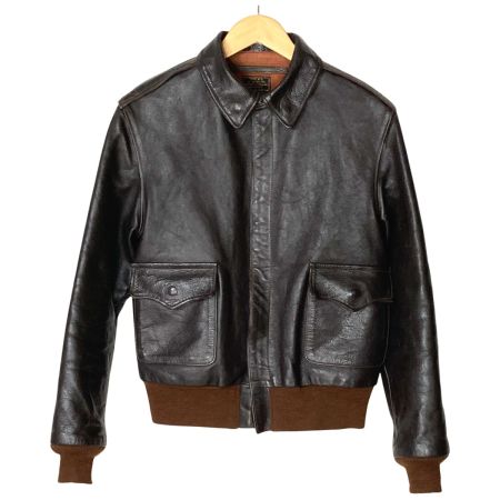  TOYS McCOY トイズマッコイ レザージャケット A-2 H.OKAMOTO ブラウン SIZE 38 メンズ