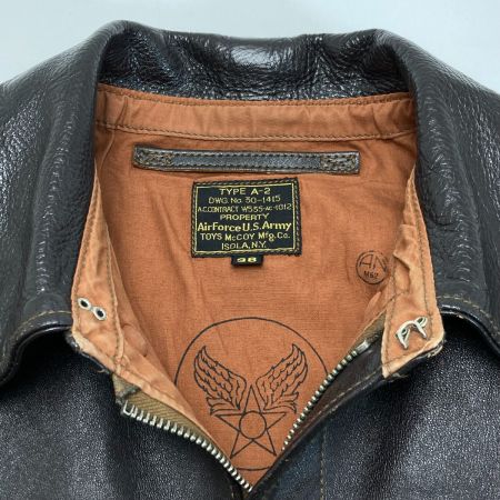  TOYS McCOY トイズマッコイ レザージャケット A-2 H.OKAMOTO ブラウン SIZE 38 メンズ