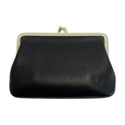 ☆☆ Somes Saddle ソメスサドル フリージアン がま口 財布 FS-04 ブラック レザー Bランク