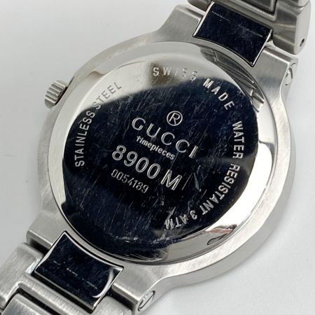  GUCCI グッチ デイト ステンレススチール 8900M シルバー クォーツ メンズ 腕時計