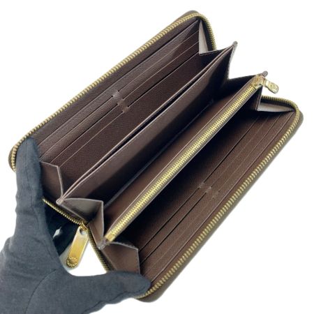  LOUIS VUITTON ルイヴィトン ジッピーウォレット  N60015 エベヌ ラウンドファスナー長財布