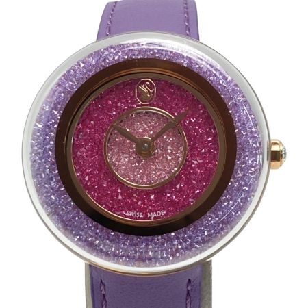  SWAROVSKI スワロフスキー クリスタルライン ラスター 5656896 パープル クォーツ レディース 腕時計