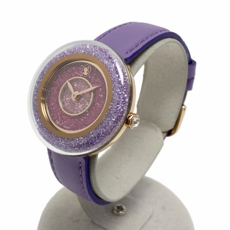  SWAROVSKI スワロフスキー クリスタルライン ラスター 5656896 パープル クォーツ レディース 腕時計