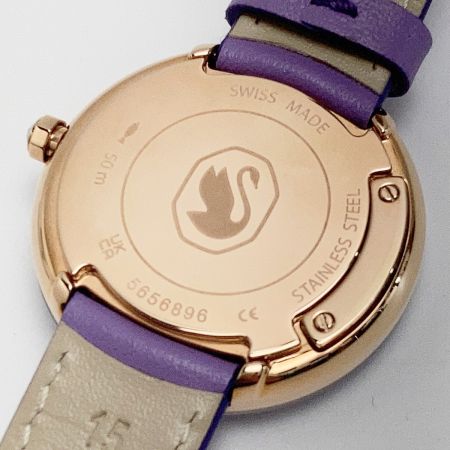  SWAROVSKI スワロフスキー クリスタルライン ラスター 5656896 パープル クォーツ レディース 腕時計