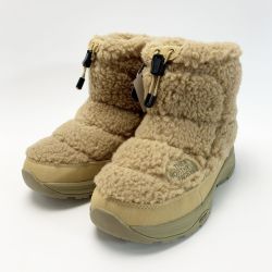 ☆☆ THE NORTH FACE ザノースフェイス ヌプシ ブーティ ショート フリース NF52578 ベージュ SIZE 25cm Aランク