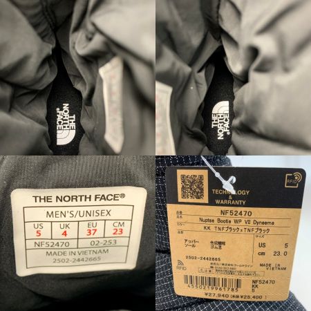 THE NORTH FACE ザノースフェイス ヌプシ ブーティ ウォータープルーフ VII ダイニーマ NF52470 グレー SIZE 23cm