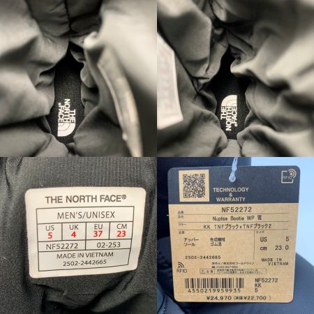  THE NORTH FACE ザノースフェイス ヌプシブーティ ウォータープルーフ NF52272 ブラック SIZE 23㎝