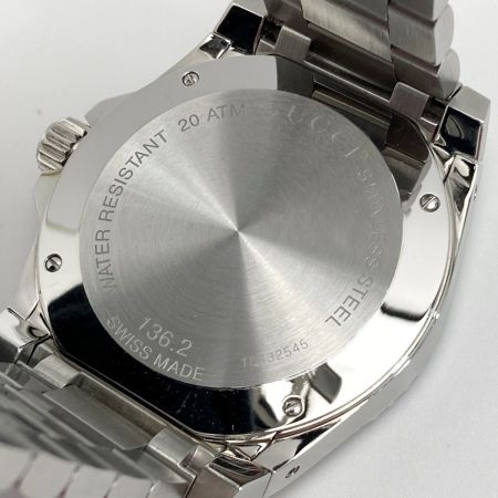  GUCCI グッチ ダイブ デイト 136.2 ブルー クォーツ メンズ 腕時計 箱・取説有 DIVE