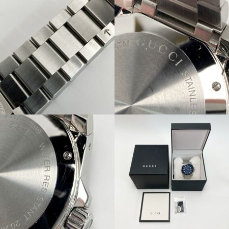  GUCCI グッチ ダイブ デイト 136.2 ブルー クォーツ メンズ 腕時計 箱・取説有 DIVE