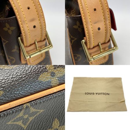  LOUIS VUITTON ルイヴィトン モノグラム ヴィバシテGM M51163 ショルダーバッグ 布袋有